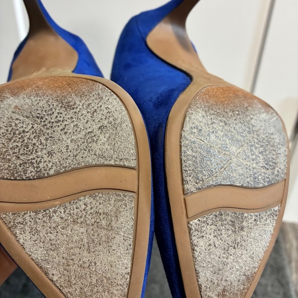 Electric blue Christian Siriano heels - Picture 7 of 9